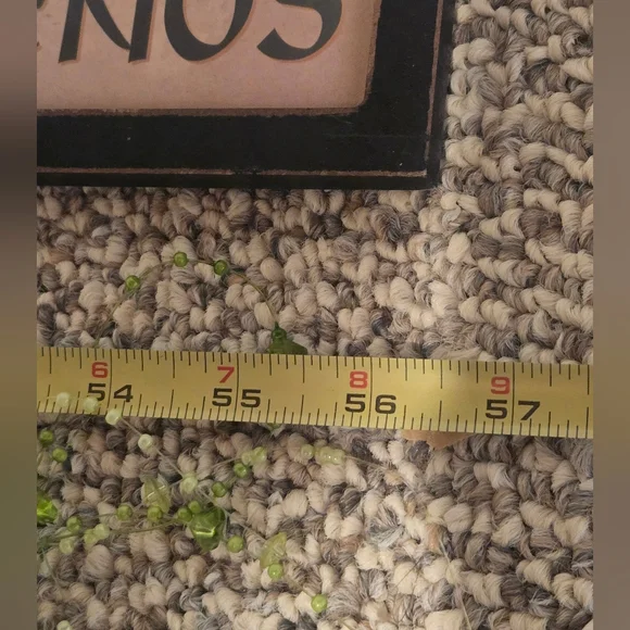 Green Beaded Decorations And Plaque Wall DECOR - Picture 3 of 10